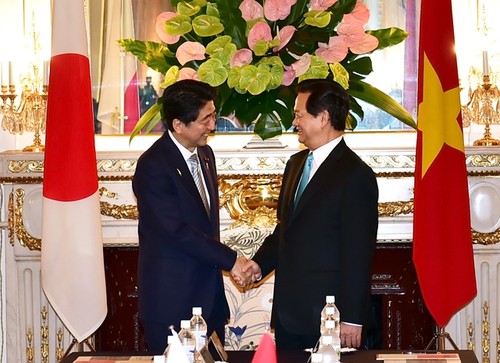 Prime Minister Nguyen Tan Dung holds talks with Japanese Prime Minister Shinzo Abe - ảnh 1